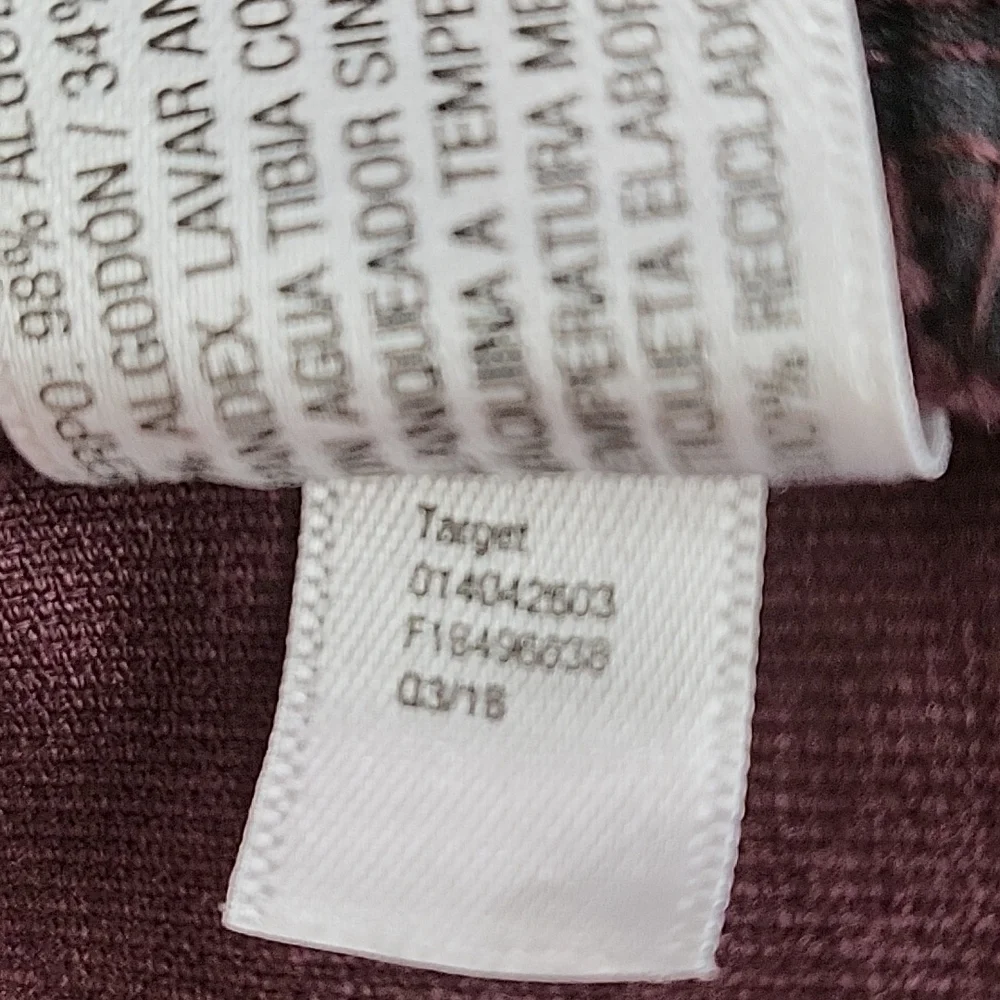 NWT Universal Thread Burgundy High Rise Velvet Velour Skinny Pant Jean